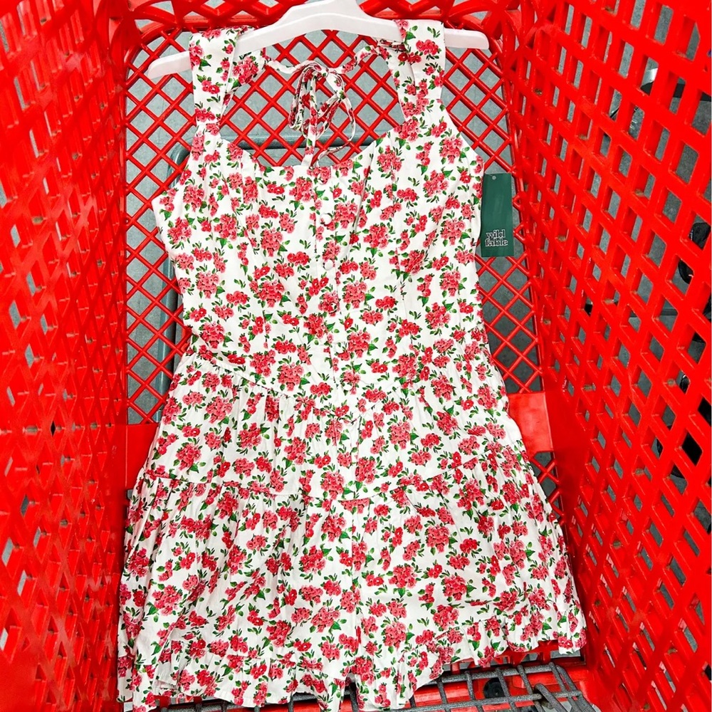 Floral Sleeveless Romper